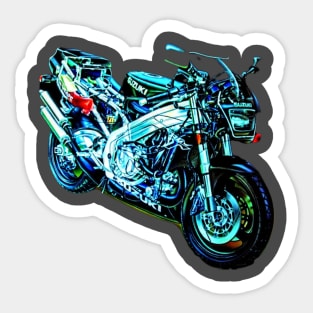 t-shirt moto rgv suzuki Sticker